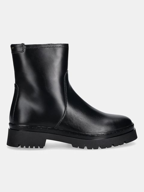 Gant botki skórzane Aligrey damskie kolor czarny na płaskim obcasie 31541155 - zdjęcie produktu nr 2