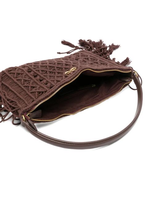 TWINSET logo-detail shoulder bag - Brown