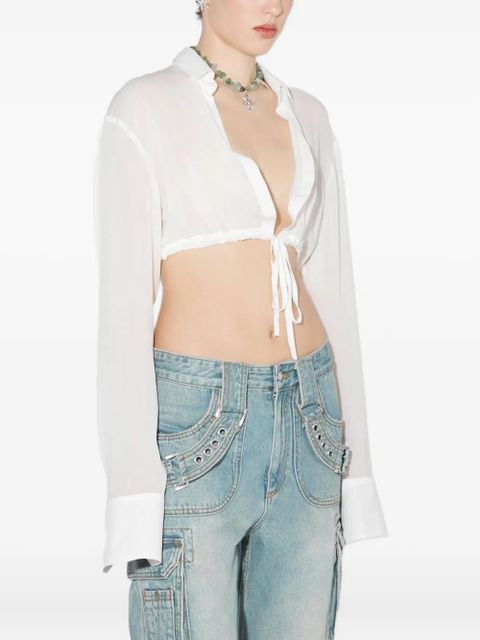MISBHV Resort tied shirt - White