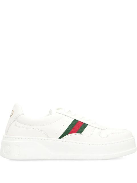 Gucci platform leather sneakers - White - zdjęcie produktu nr 1