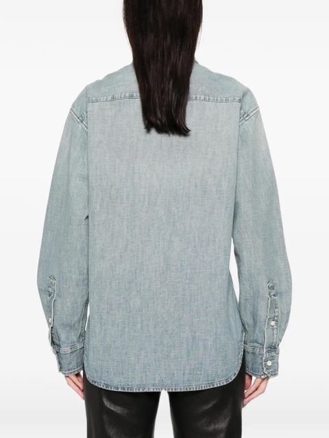 Miu Miu buttoned chambray shirt - Blue