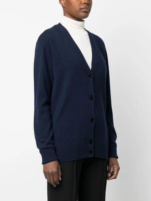 Jil Sander button-down cashmere cardigan - Blue