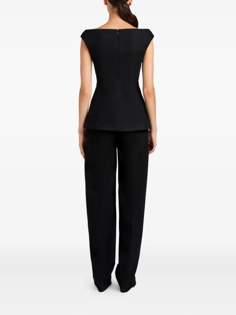 Proenza Schouler Mariam V-neck top - Black