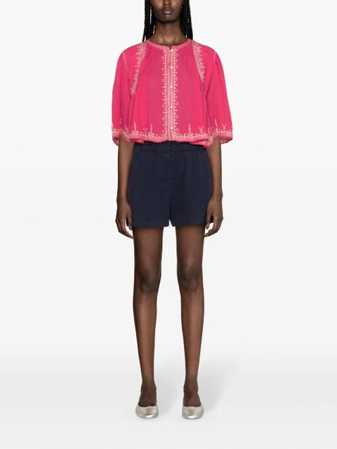 MARANT ÉTOILE Perkins embroidered-detailing blouse - Pink