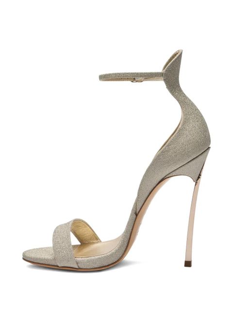 Casadei Blade Cape ankle-detail heeled sandals - Gold