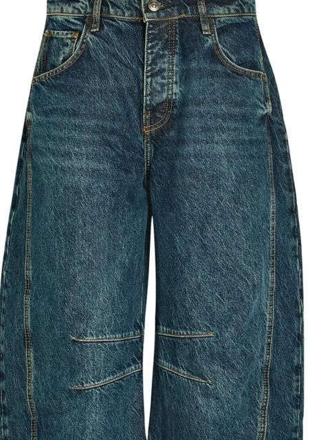 Free People panelled denim trousers - Blue - zdjęcie produktu nr 2
