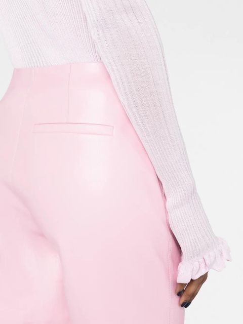 Nanushka split-hem flared trousers - Pink