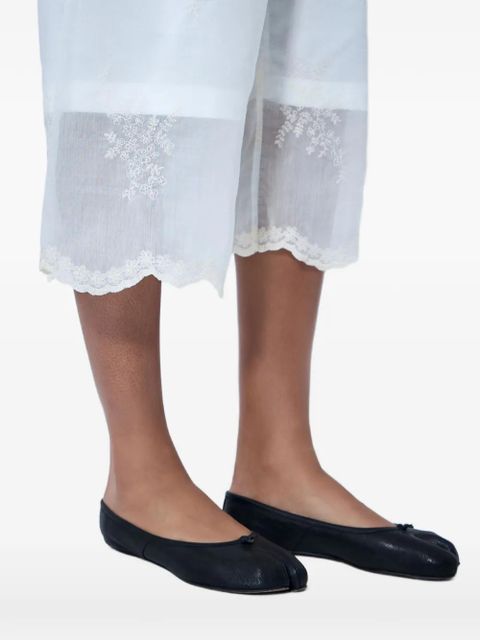 OUR LEGACY laced knee-length shorts - White