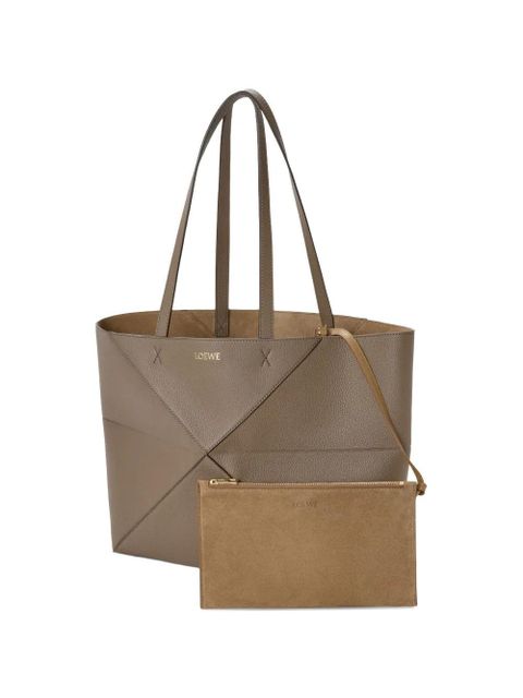 LOEWE medium Puzzle Fold horizontal tote bag - Brown