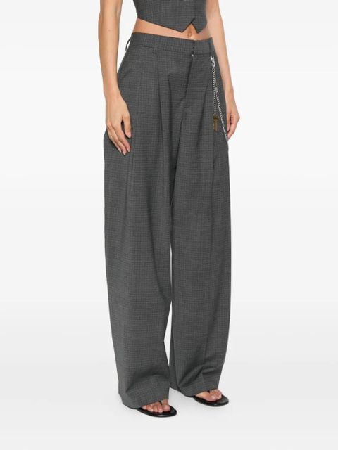 Alexander Wang pleated key-chain trousers - Grey