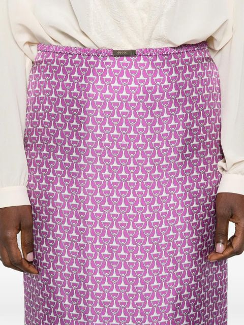Gucci printed skirt - Purple