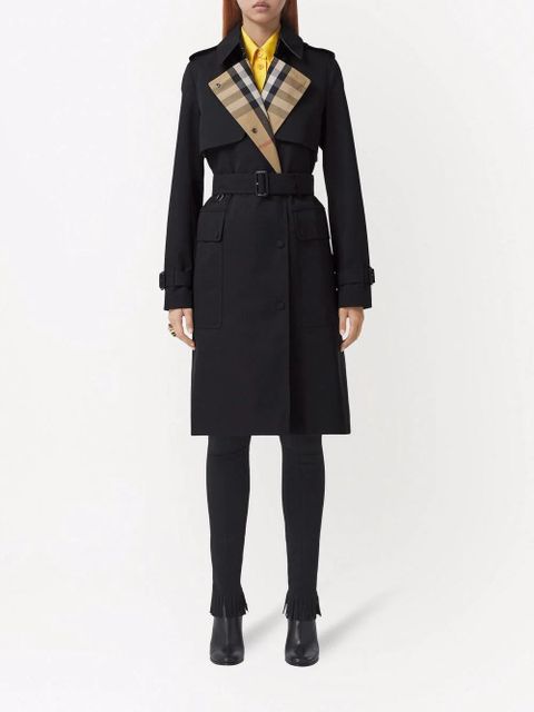 Burberry gabardine trench coat - Black - zdjęcie produktu nr 2