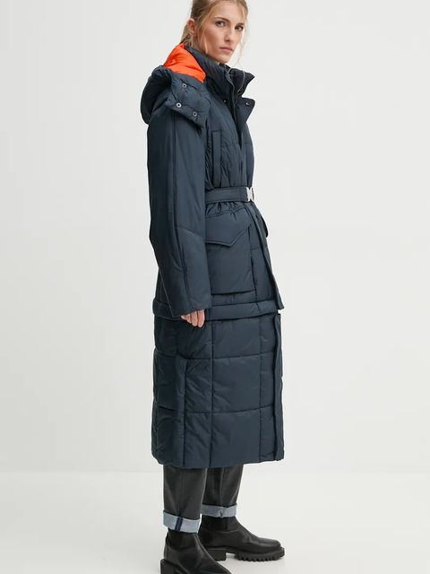 G-Star kurtka damska kolor granatowy zimowa oversize D25232-B958