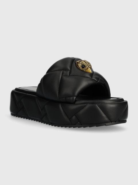 Kurt Geiger London klapki skórzane Kensington Puff Flatform - zdjęcie produktu nr 1