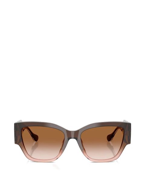 Versace Eyewear geometric-frame sunglasses - Brown - zdjęcie produktu nr 1