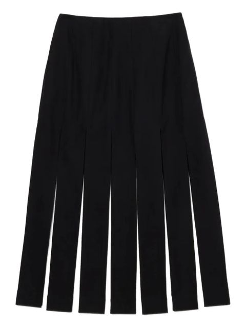 Simone Rocha contrast-panel midi skirt - Grey - zdjęcie produktu nr 2