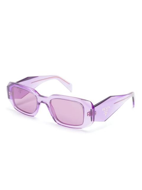 Prada Eyewear Symbole rectangle-frame sunglasses - Purple - zdjęcie produktu nr 2