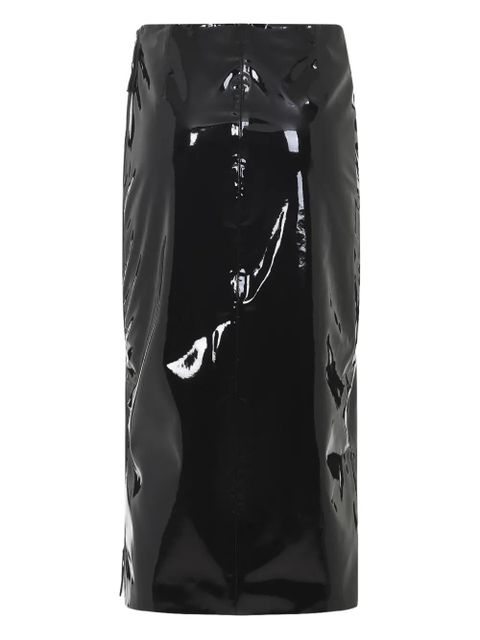 The Frankie Shop Samantha zip-fastening midi skirt - Black - zdjęcie produktu nr 2