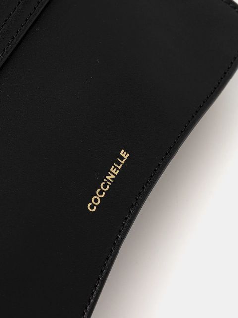 Coccinelle torebka skórzana kolor czarny E5.SSK.27.01.01