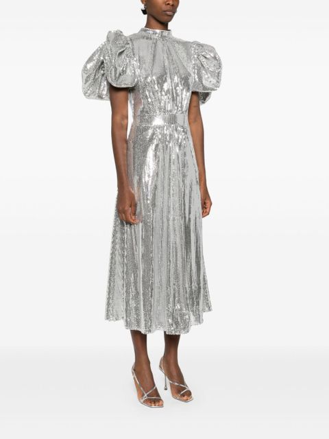 ROTATE BIRGER CHRISTENSEN sequined maxi dress - Silver - zdjęcie produktu nr 2