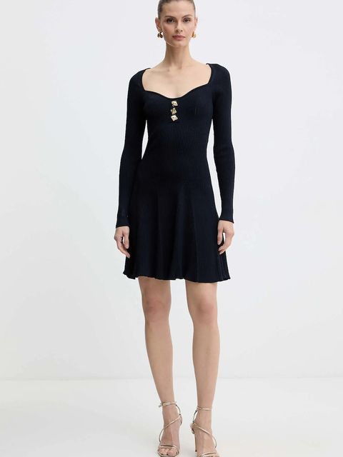 Fracomina sukienka kolor granatowy mini rozkloszowana FS25WD5004K41601 - zdjęcie produktu nr 2