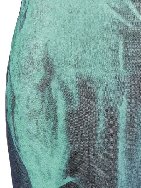 Jean Paul Gaultier Water high-neck dress - Indigo/vintageblue