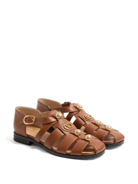 Valentino Garavani VLogo Signature fisherman sandals - Brown