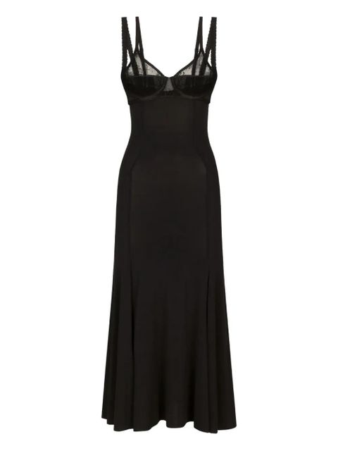 Dolce & Gabbana DNA organza godet dress - Black - zdjęcie produktu nr 1