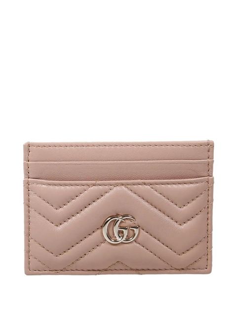 Gucci quilted logo card holder - Pink - zdjęcie produktu nr 1
