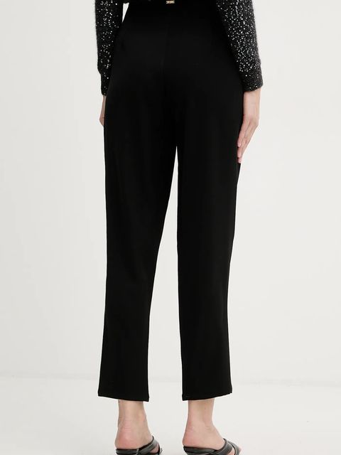 Fracomina spodnie damskie kolor czarny fason cygaretki high waist FJ25WV4004W42901