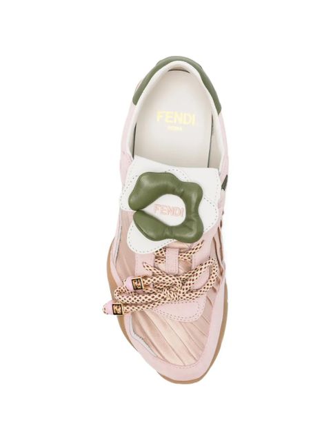FENDI Wave Pulse lace-up low-top sneakers - Pink