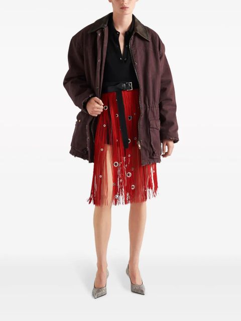 Prada long-sleeve cashmere polo shirt - Black - zdjęcie produktu nr 2