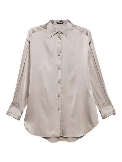 TOM FORD satin shirt - Grey - zdjęcie produktu nr 1