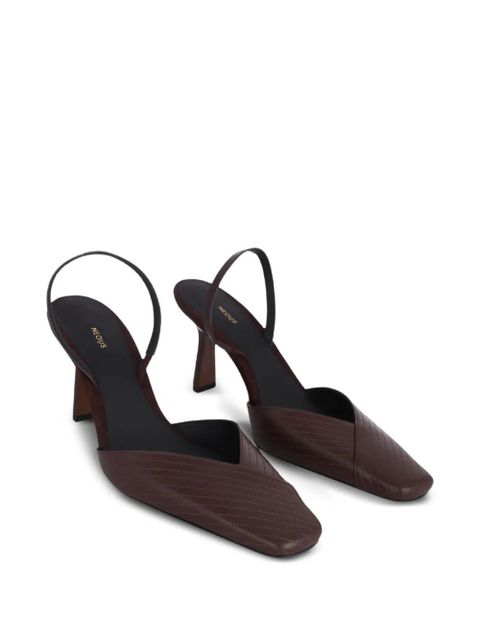 NEOUS slingback heeled pumps - Brown - zdjęcie produktu nr 2