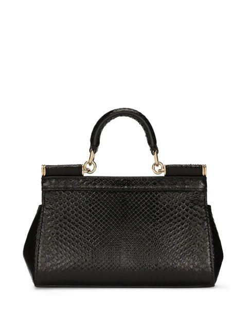 Dolce & Gabbana small Sicily leather handbag - Black