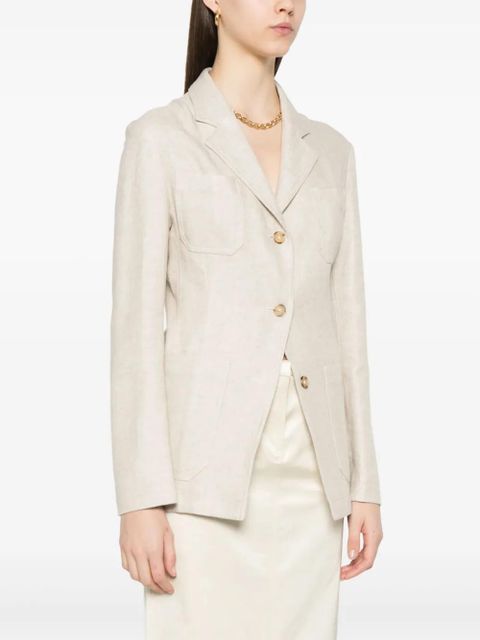 TOTEME notched-lapels blazer - Neutrals - zdjęcie produktu nr 2