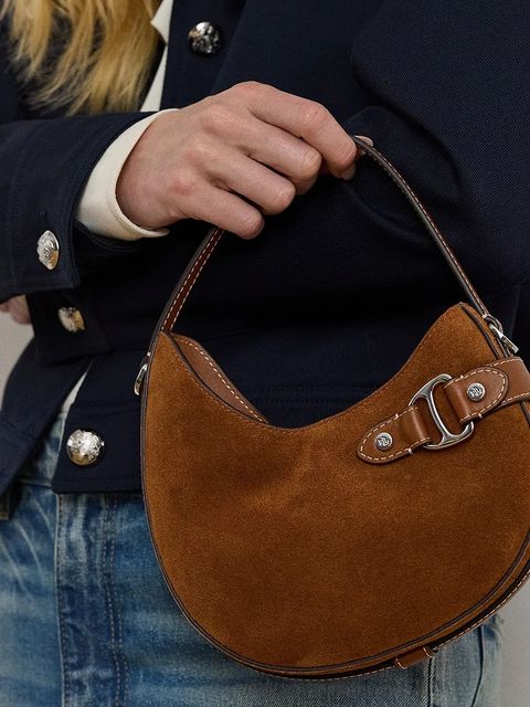 Lauren Ralph Lauren torebka zamszowa