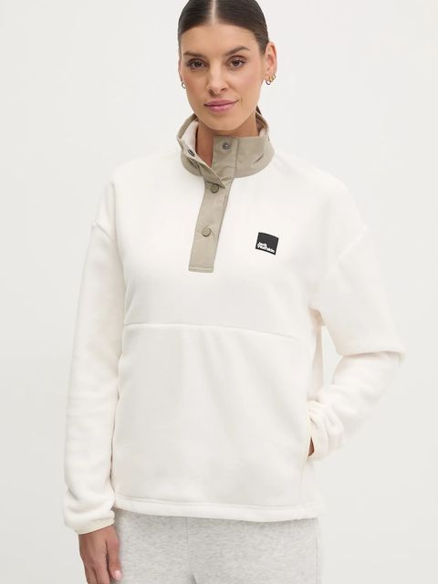 Jack Wolfskin bluza polarowa Sumetro damska kolor beżowy gładka A64110 - zdjęcie produktu nr 1