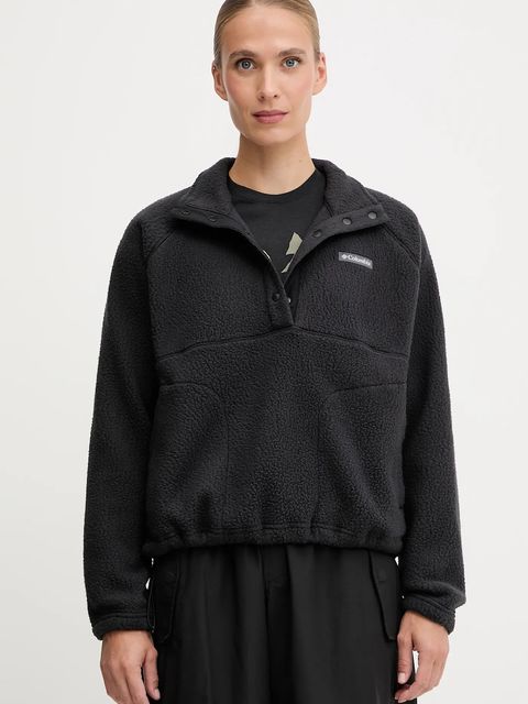 Columbia bluza polarowa Jasper damska kolor czarny gładka 2142381 - zdjęcie produktu nr 1