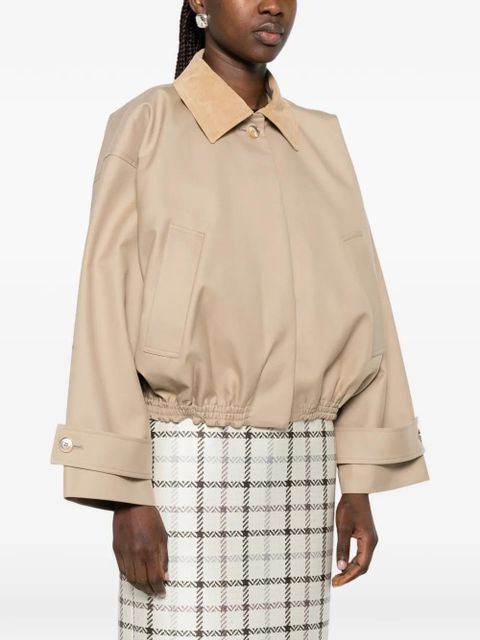 Róhe suede-collar jacket - Neutrals