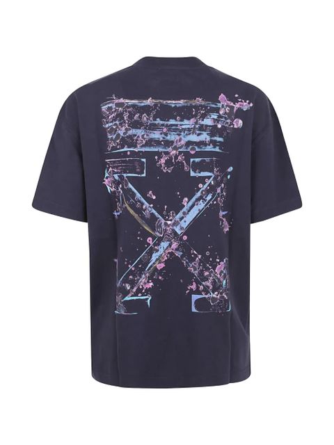 Off-White Dripped Watercol Arrow graphic-print T-shirt - Blue - zdjęcie produktu nr 2