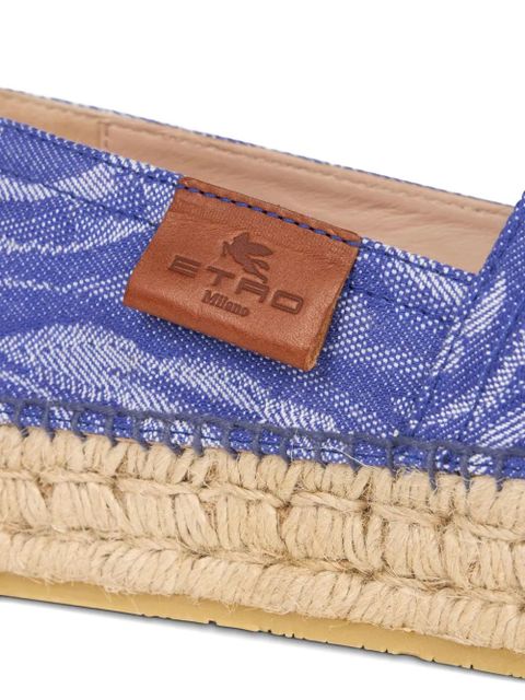 ETRO patterned-jacquard espadrilles - Blue