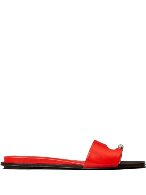 Tory Burch Pierced open-toe slide sandals - Red - zdjęcie produktu nr 1