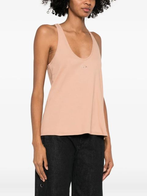 Diesel logo-detail tank top - Neutrals