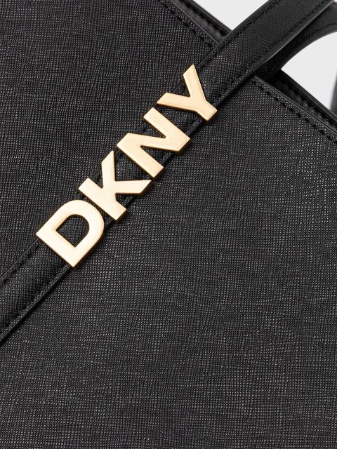 Dkny torebka skórzana kolor czarny R52AKG54