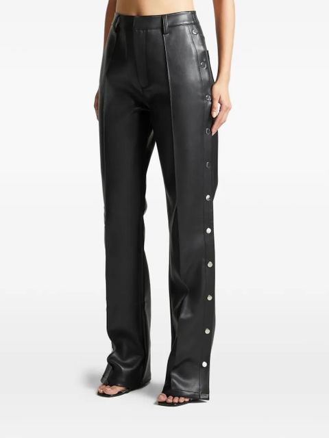 Manière De Voir pintuck popper trousers - Black