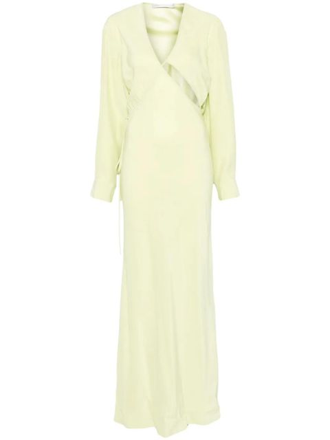 Christopher Esber cross-cut silk maxi dress - Green - zdjęcie produktu nr 1