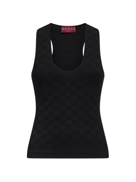 Gucci GG jacquard tank top - Black - zdjęcie produktu nr 1