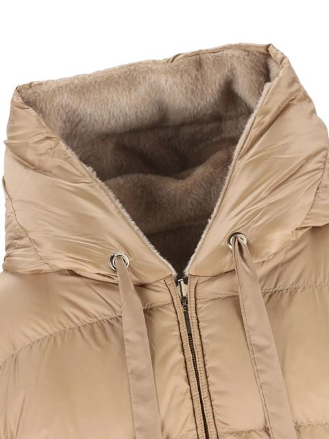 Max Mara reversible alpaca wool padded coat - Brown