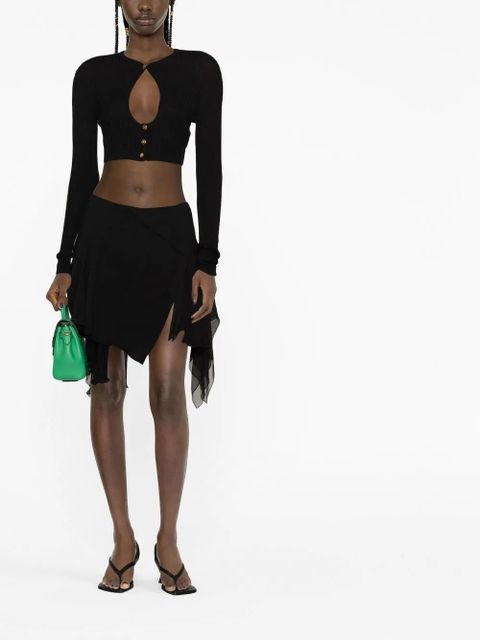 Versace asymmetric pleated skirt - Black - zdjęcie produktu nr 2